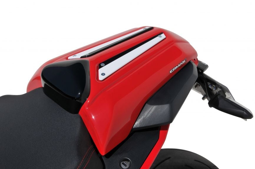 seat cowl (with top plate aluminium anodized ) ermax for cbr 650 r 2019 -2020, red 2019/2020(grand price red [r380] ) -Ermax - LRL Motors