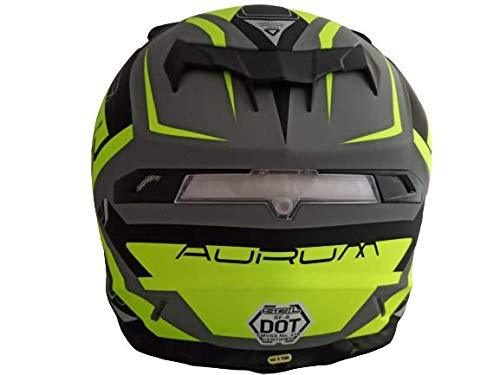 SOL HELMET - SF-6 AURUM MATT GRAY/FLUROESCENT YELLOW - LRL Motors