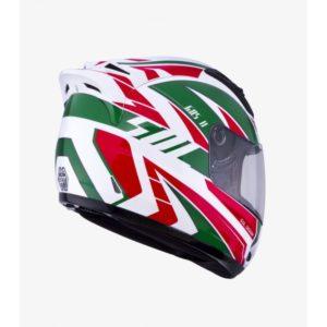 SOL SL-68S II ASSAULT WHITE GREEN GLOSS HELMETS - LRL Motors