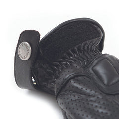 SPEED PRO AIR summer Soft black leather glove - LRL Motors