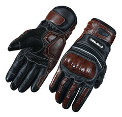 Tarmac Retro Brown Gloves Black/Brown - LRL Motors
