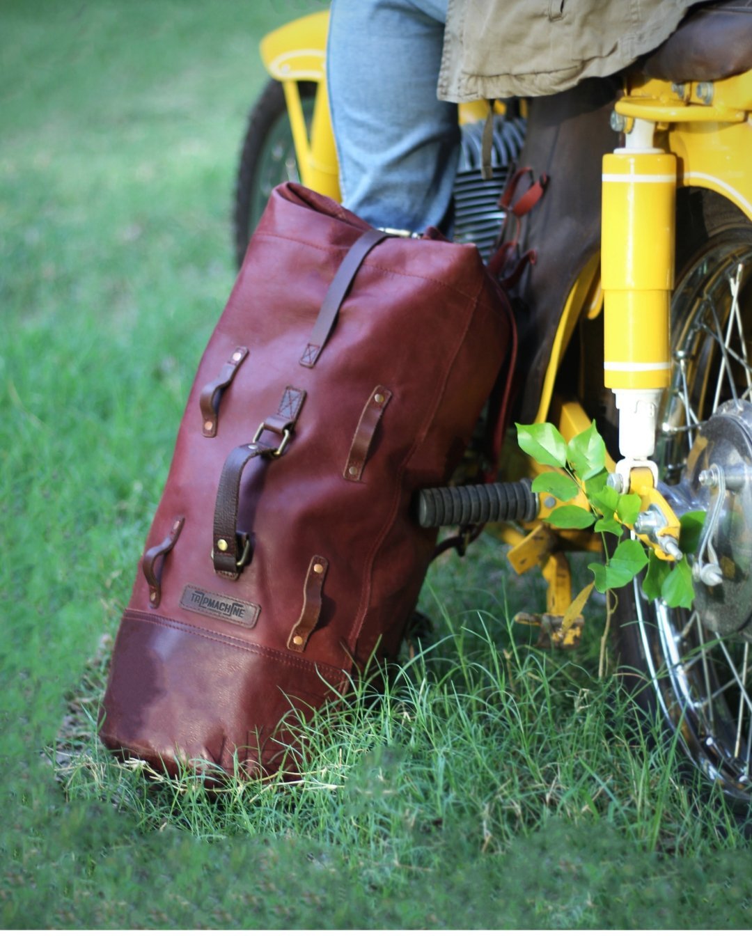 Tripmachine LEATHER MILITARY DUFFEL - LRL Motors