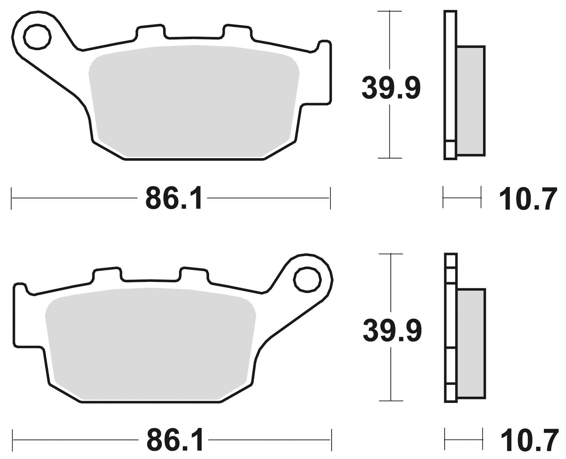 TRIUMPH DAYTONA R ABS from VIN 564948|675|2013 >REAR - R - LRL Motors