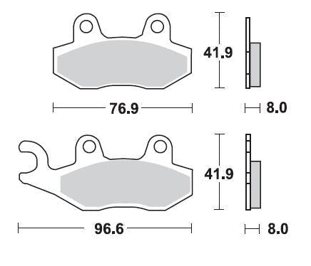 TRIUMPH SPEED TRIPLE R ABS from VIN 602553|1050|2014 >REAR - R - LRL Motors