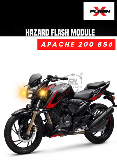 TVS Apache 200 BS6 Flash X Hazard Flash Module, Blinker,Flasher - LRL Motors