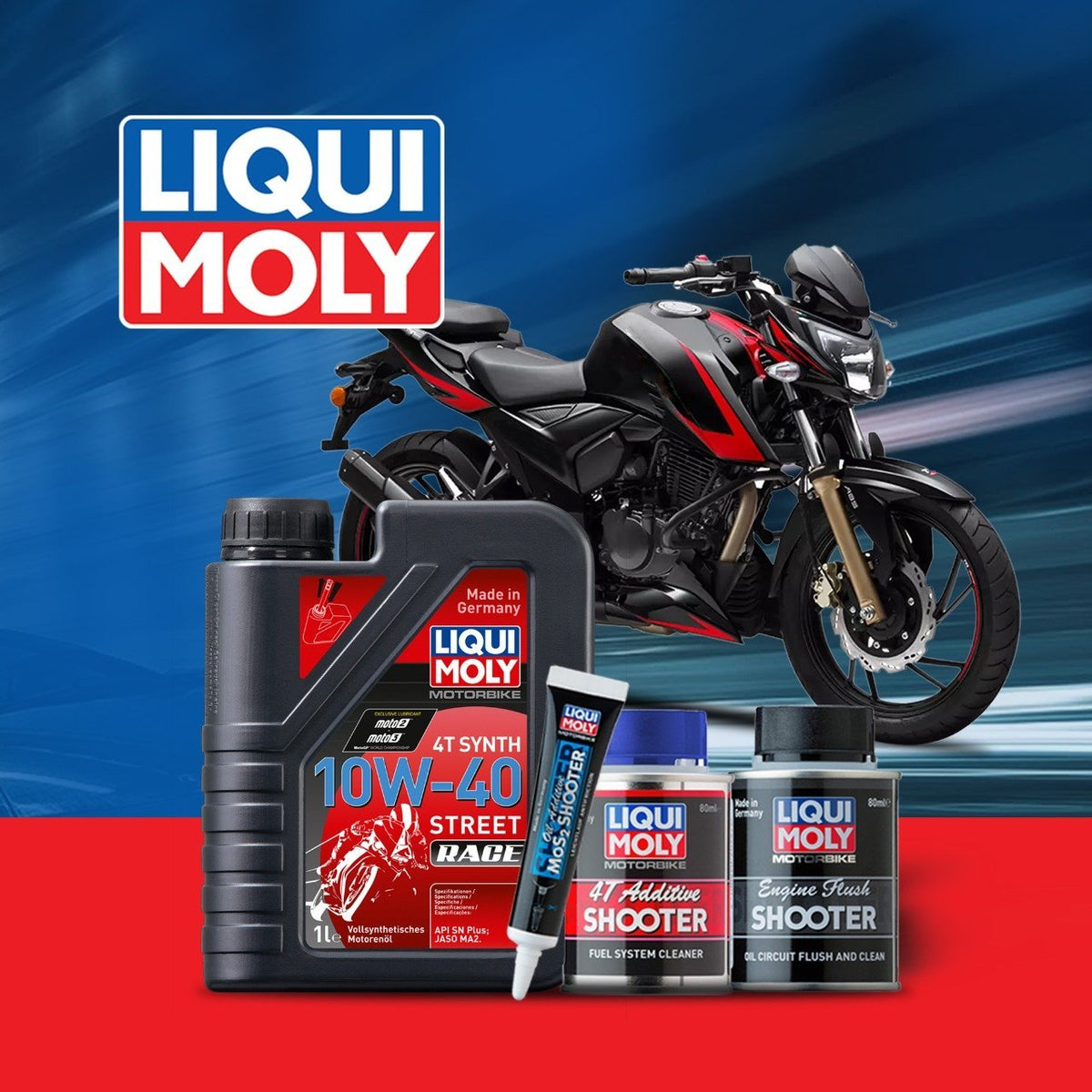 TVS Apache RTR 160 engine oil Performance pack - LRL Motors