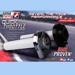 Uma Racing Quick Throttle Without Cable / Universal / Chrome - LRL Motors