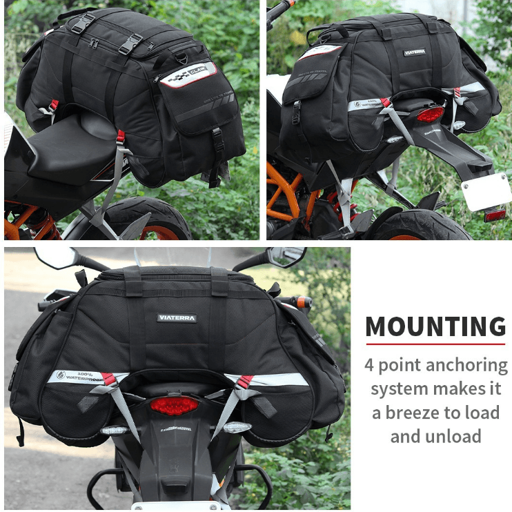 Viaterra CLAW(72L) – WATERPROOF TAILBAG - (100% WP CLAW V3 MOTORCYCLE LUGGAGE) - LRL Motors