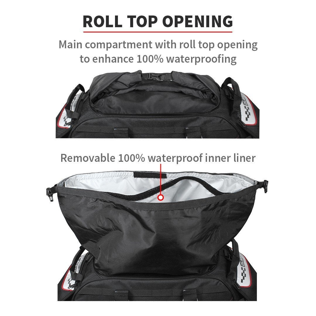 Viaterra CLAW(72L) – WATERPROOF TAILBAG - Black - LRL Motors