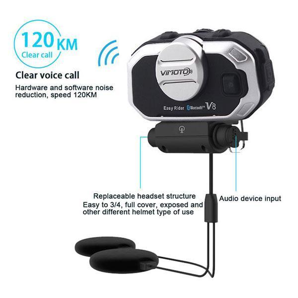ViMOTO V8 Motorcycle Bluetooth Headset - LRL Motors