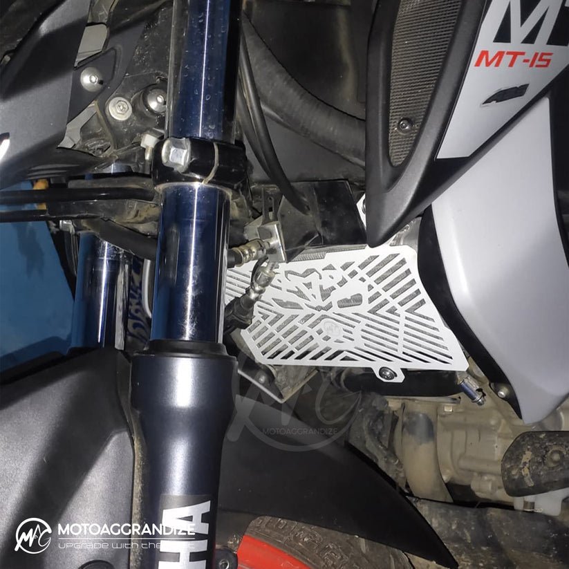 Yamaha MT15 | R15 v4 | R15M MOTOAGGRANDIZE Radiator Guard | Cover | Pr ...