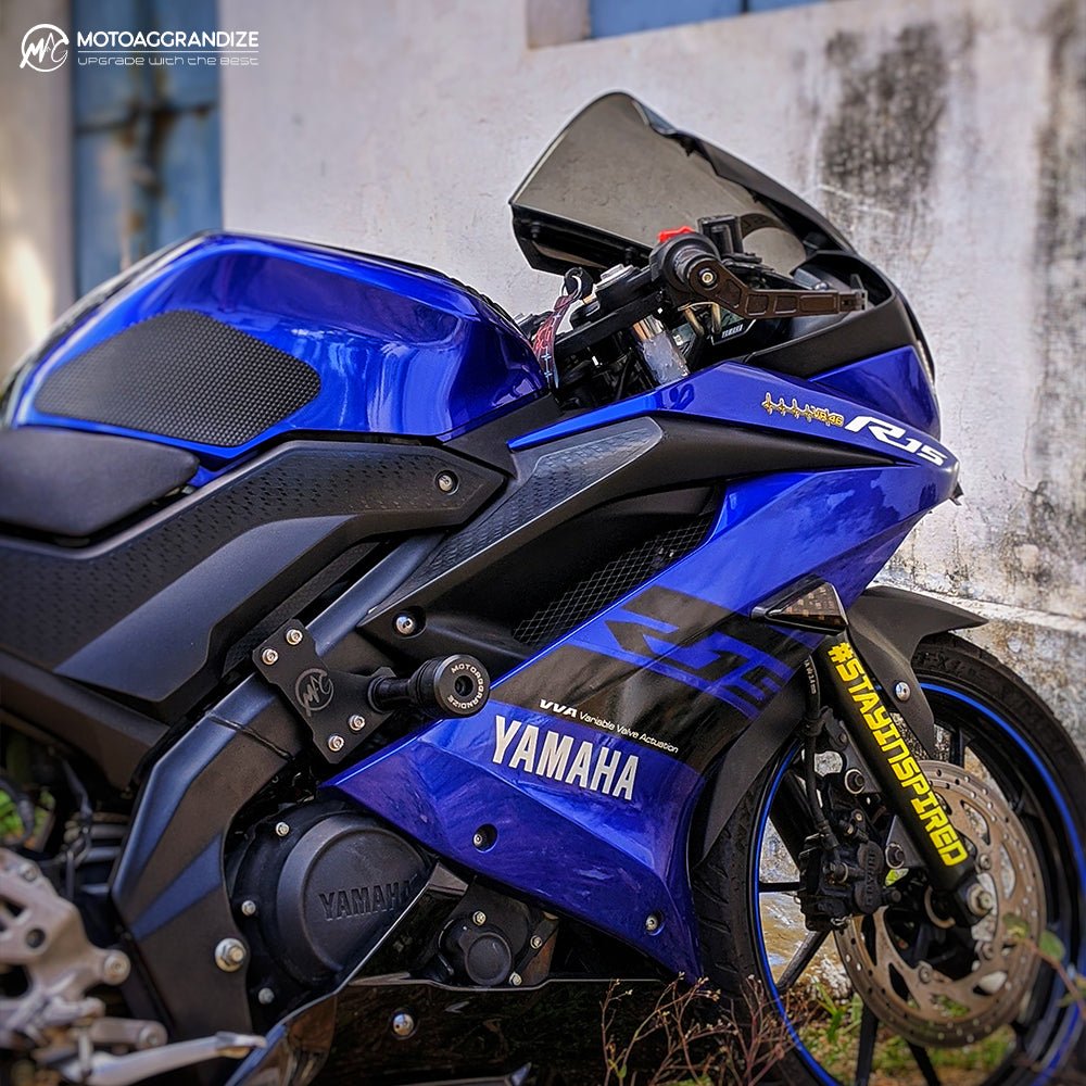 Adaptive R15 Yamaha R15 V2 | R15 V3 | R15S | MT-15 Motoaggrandize Frame Slider Cras ...