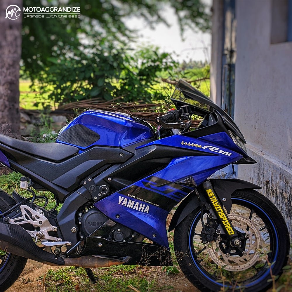 Yamaha R15 V2 | R15 V3 | R15S | MT-15 Motoaggrandize Frame Slider Crash Protector - LRL Motors