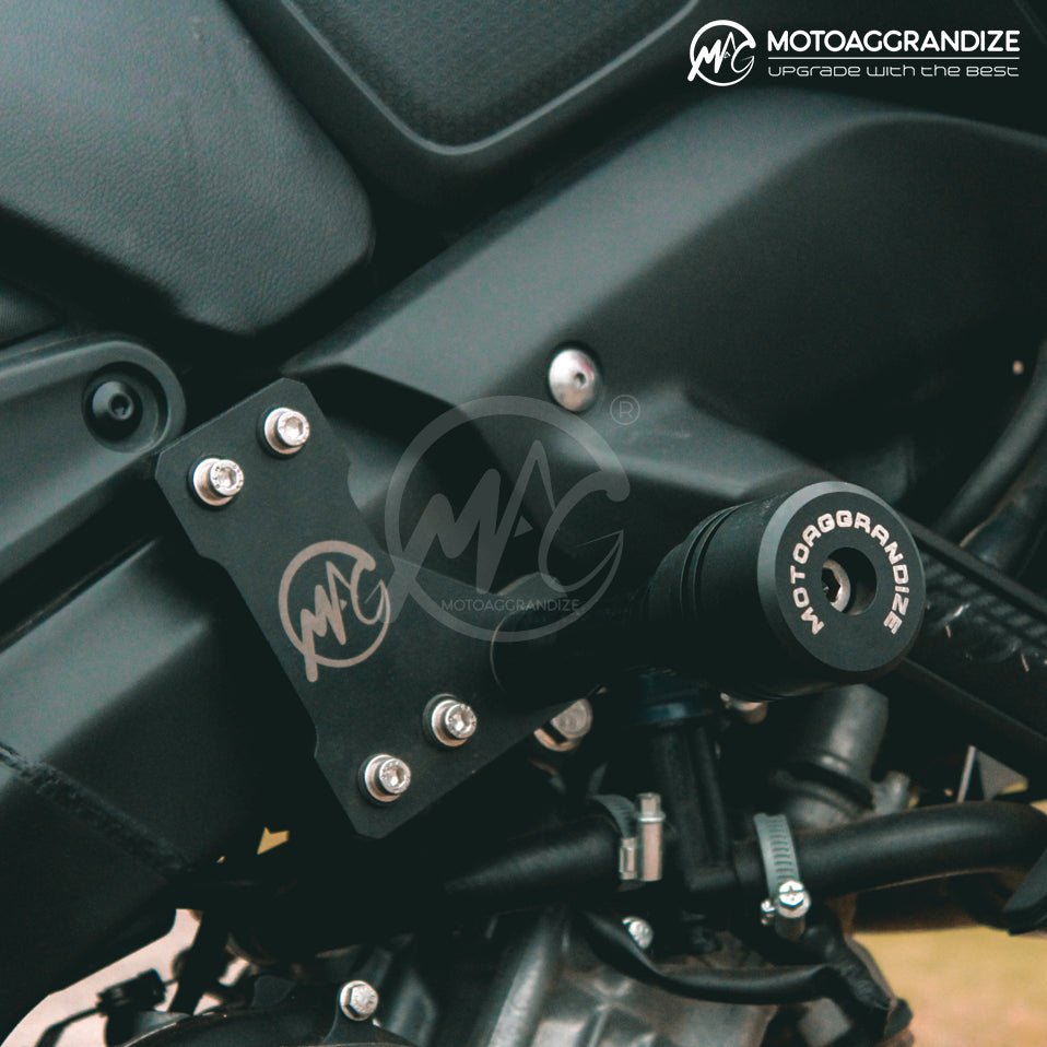 Yamaha R15 V2 | R15 V3 | R15S | MT-15 Motoaggrandize Frame Slider Crash Protector - LRL Motors