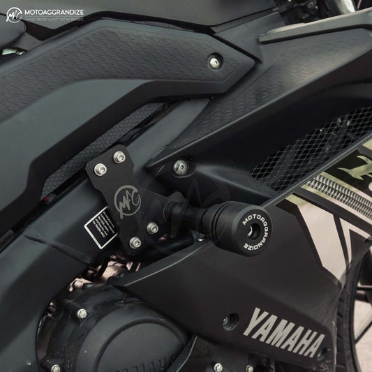 Yamaha R15 V2 | R15 V3 | R15S | MT-15 Motoaggrandize Frame Slider Crash Protector - LRL Motors