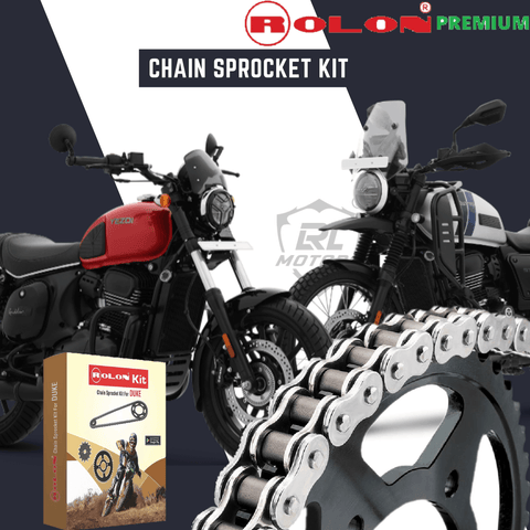 Yezdi Adventure / Roadster Rolon Chain Sprocket Normal Kit – LRL Motors