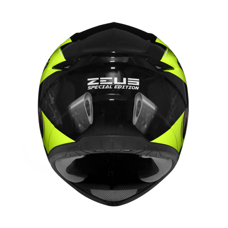 ZEUS ZS-811 BLACK AL39 FLUROESCENT YELLOW HELMET - LRL Motors